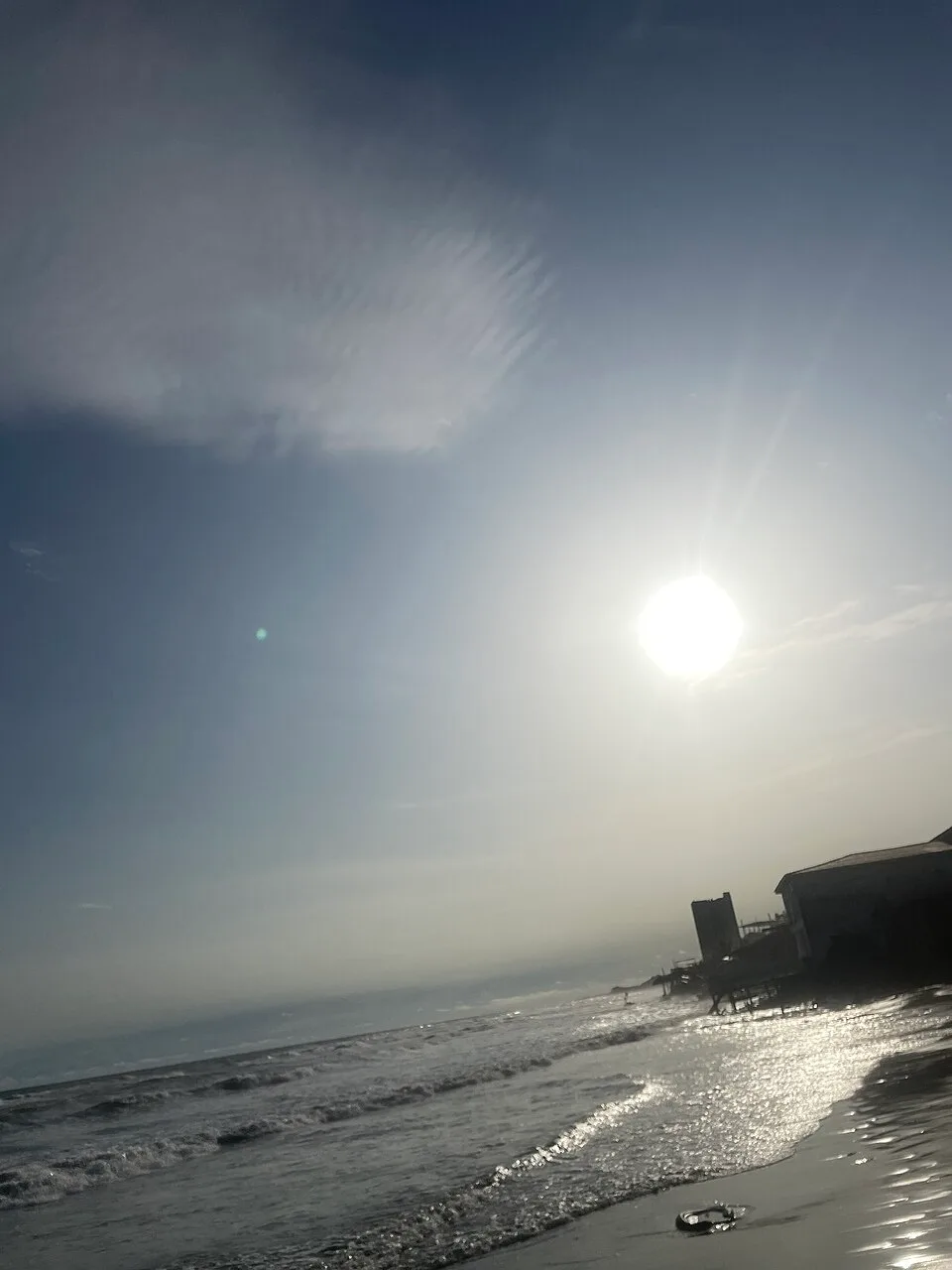 Sunset on the nearby Labadi coast