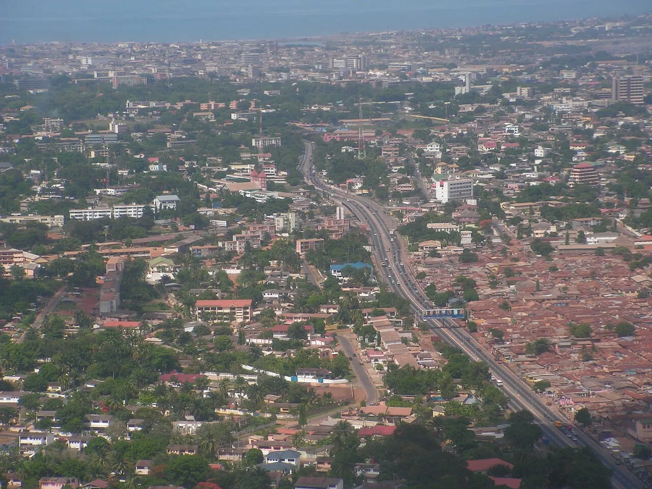 A road in Ghana