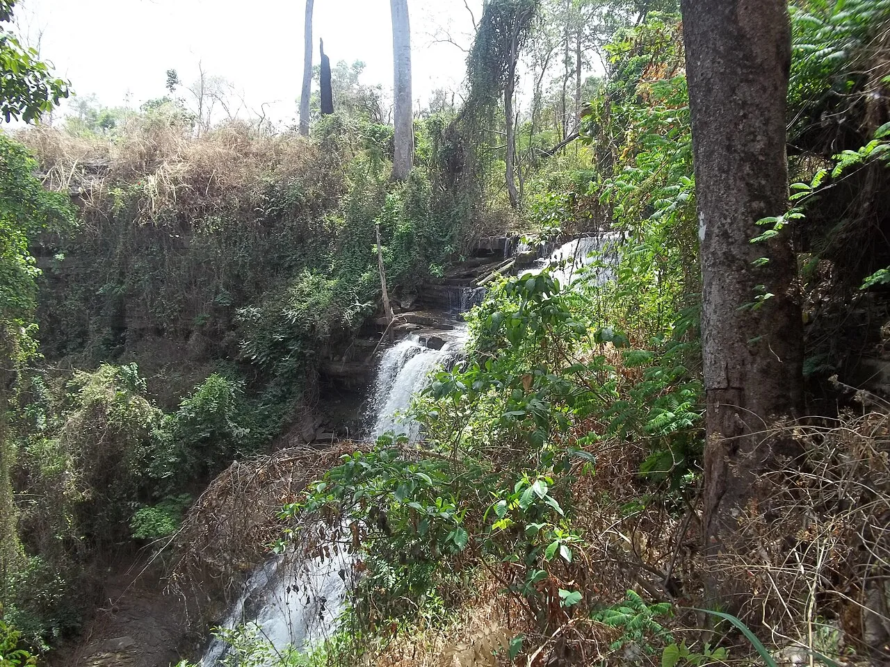 Kintampo waterfalls, a tourist site in Ghana